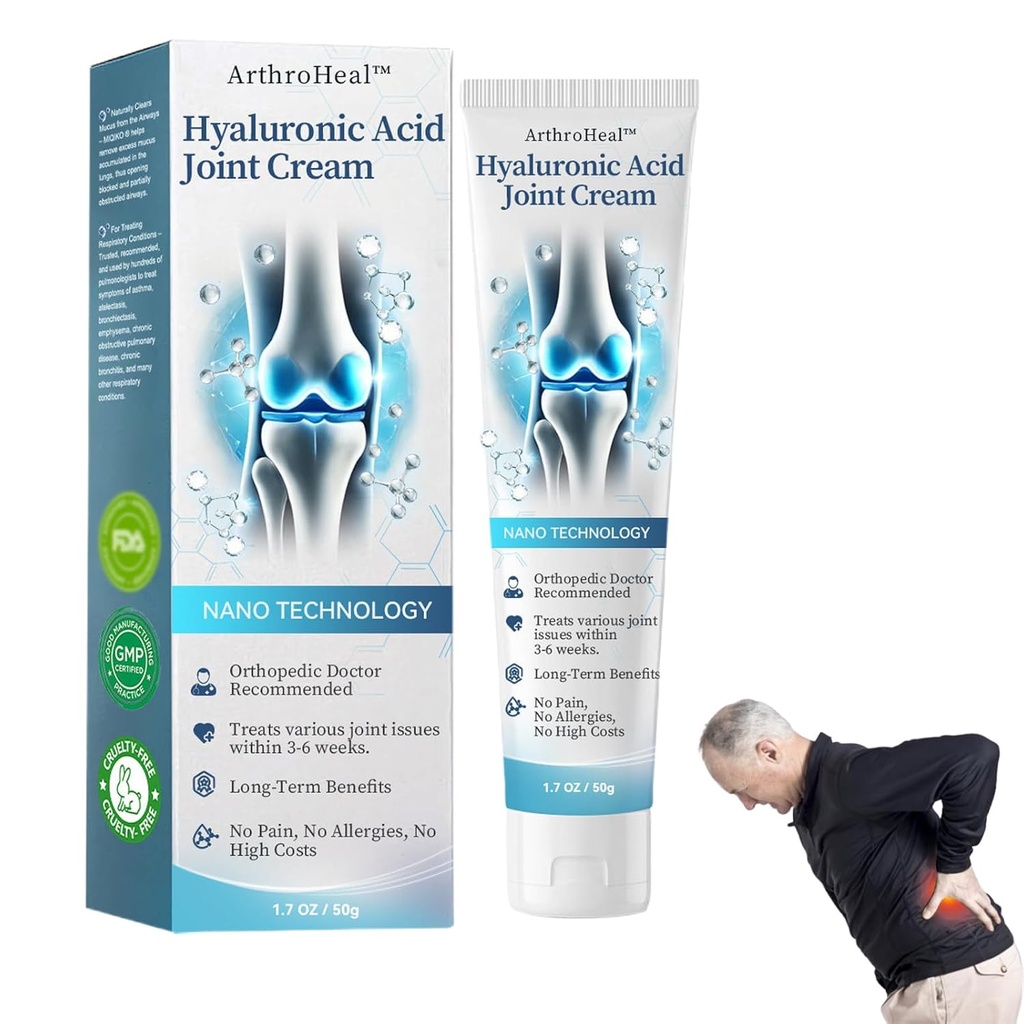 ArthroHeal の Hyaluronic の酸の接合箇所 R 修理クリーム、ArthroHeal の接合箇所のクリームは、すぐに接合箇所の不快感を、ボディ中の共同活動のために適した接合箇所の不快を、すぐに取り除きます (1)