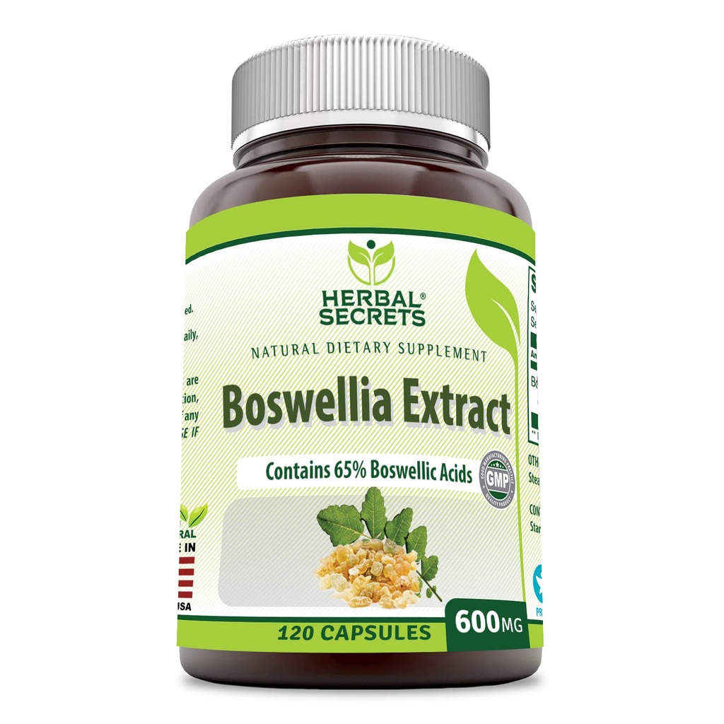 草の秘密のボスウェリアSerrataのエキス(65%のBoswellicの酸) 600のmg 120のカプセルの補足-非GMO -グルテンフリー