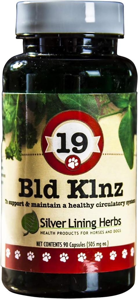 シルバーライニングハーブ 19 BLD Klnz - 通常の犬の血液値のためのハーブサポート - 犬の通常の血液細胞と循環システムの健康を維持するのに役立ちます - 自然な犬の健康サポート - 90カプセル