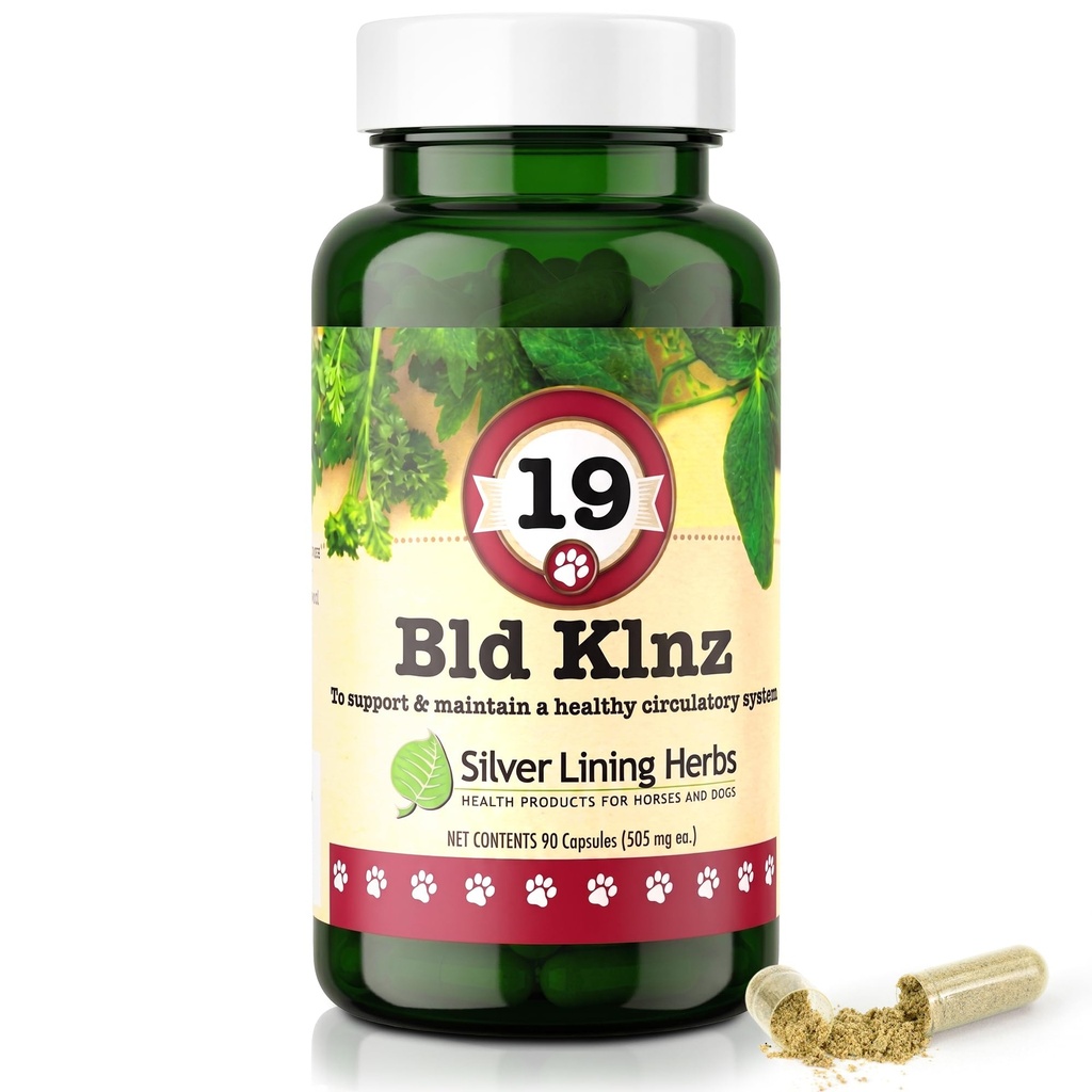 シルバーライニングハーブ 19 BLD Klnz - 通常の犬の血液値のためのハーブサポート - 犬の通常の血液細胞と循環システムの健康を維持するのに役立ちます - 自然な犬の健康サポート - 90カプセル