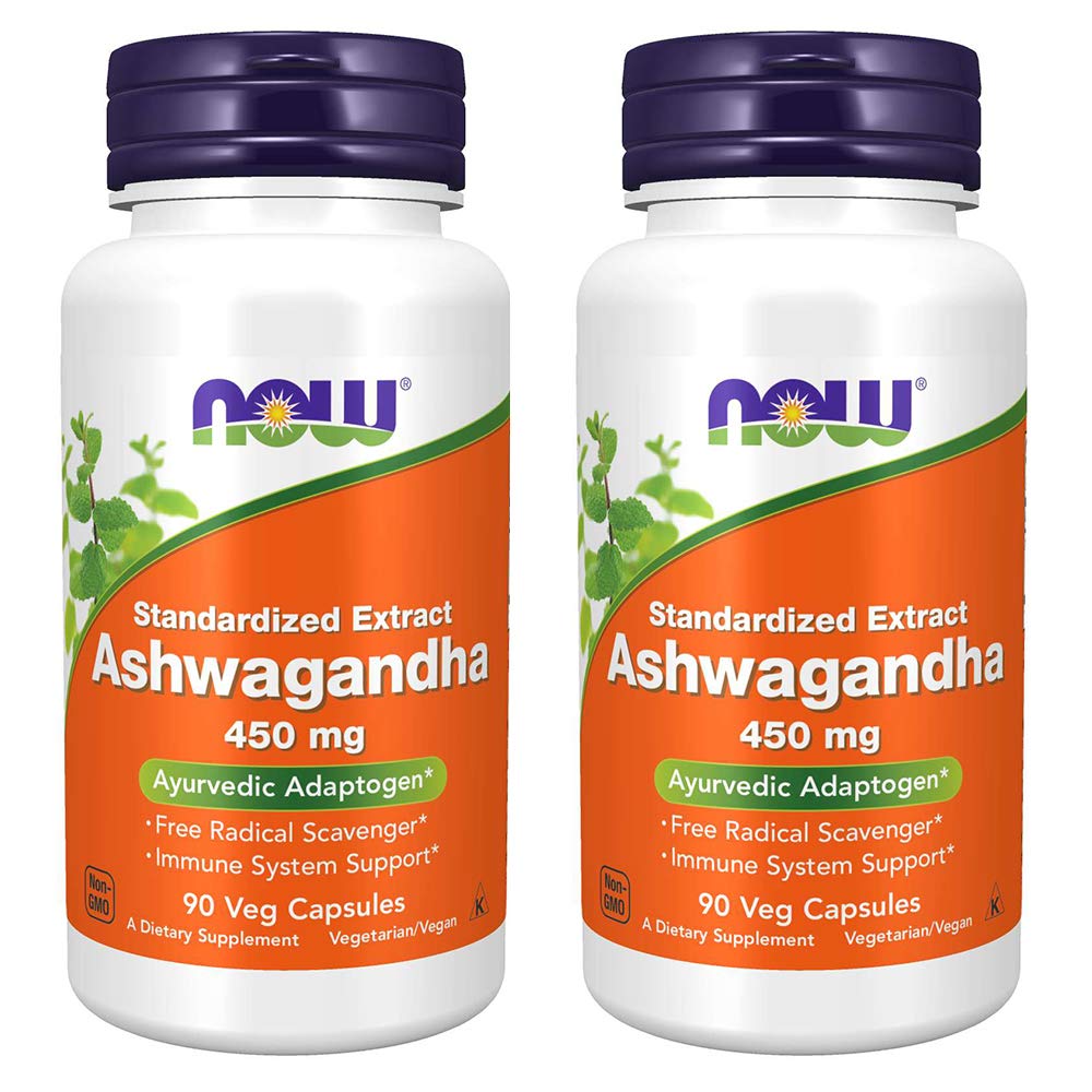 NOWの食糧Ashwagandhaのエキス450mg、90 VCaps (2のパック)