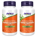 NOWの食糧Ashwagandhaのエキス450mg、90 VCaps (2のパック)