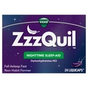 ヴィクツツクイル、ナイトタイム睡眠補助液キャップ、25 mgのジフェンヒアラミンHCl、No.1睡眠補助金ブランド、ノンハビットフォーミング、落下睡眠高速、24カウント