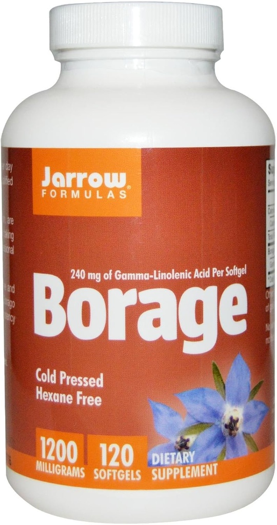 Jarrowフォーミュラホウ量1200mg - 120 Softgels - GLAの最も高い効力の源 - 皮膚の健康と免疫機能をサポート - マイルドPMSの不快感のサポート - 最大120のサービング