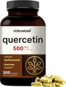 NatureBell Quercetin 500mg / サービング、300カプセル | 免疫サポートのための超強度バイオフラボンドサプリメント | サードパーティ製、非GMO、グルテンフリー