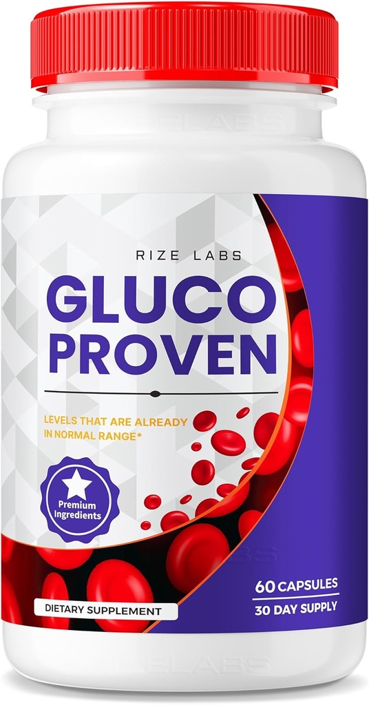 rize ラボ - Gluco 実証済みのカプセル - 高度な式サプリメントの丸薬、最大強度サポート、すべての自然プラス有機非 GMO (60 カプセル)