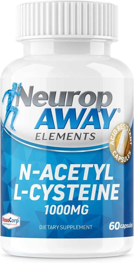 NeuropAway 要素 N-アセチル L-Cysteine 1000mg 60ct カプセル(60 1000mg カプセル/ボトル)