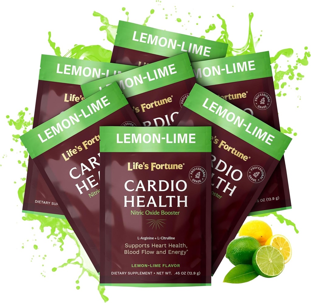 生命のフォーチュンLのアルギニンLのCitrullineの補足の粉-自然なレモン ライムの味、7のサービングが付いている高い効力のニトリクライドの補足のブースター