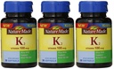 自然作りたビタミンK2 100 mcg Softgels 30 (3) (パッケージ 5 月 Vary)