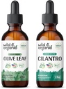 ワイルド&オーガニックオリーブリーフTincture 2 fl oz & Cilantro Tincture 2 fl oz