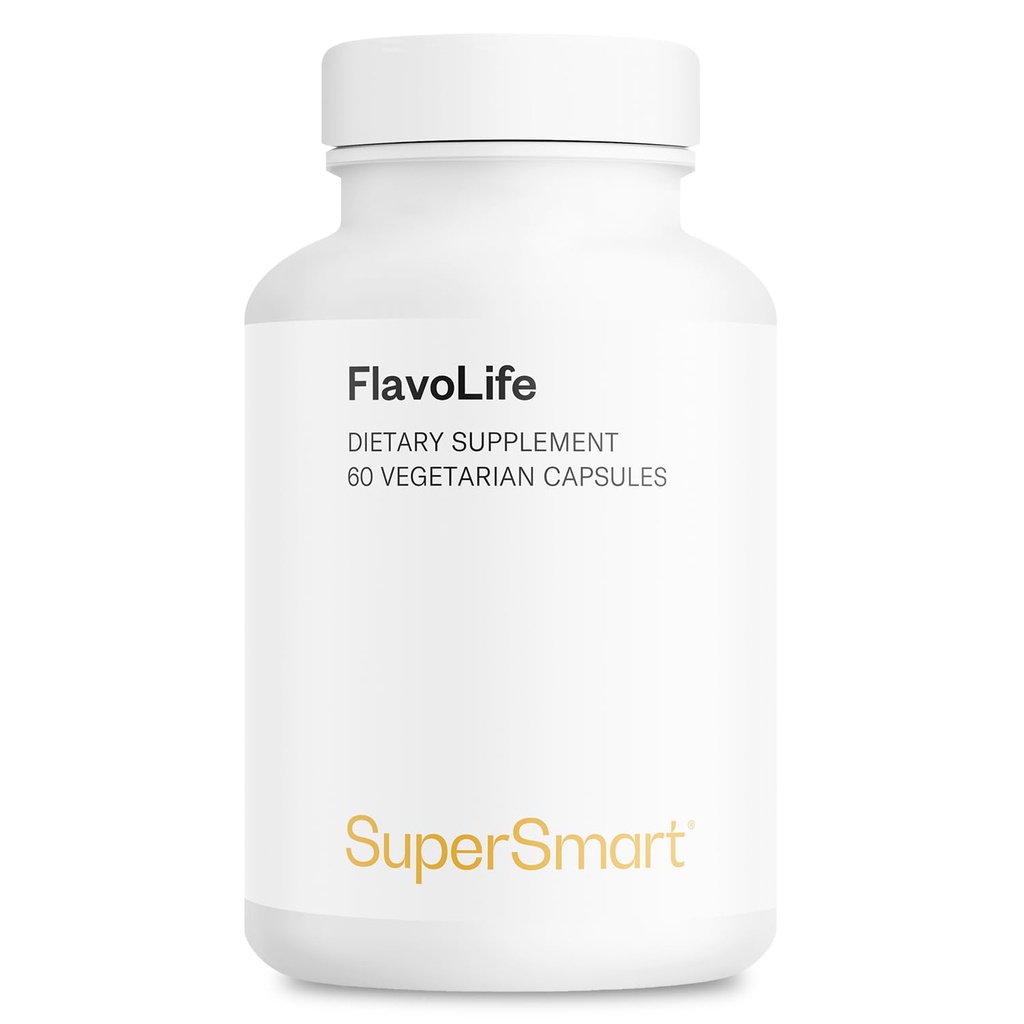 Supersmart FlavoLife(Flavonoid Complex Supplement) - Luteolin、Myricetin、Fisetin、Rutin、Quercetin、EGCG、Apigenin、Hesperidinの 非GMO&グルテンフリー - 60ベジタリアンカプセル
