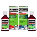 Robitussin DM Max Cough Plus Chest Congestion と Robitussin Max Strength Nighttime Cough DM、大人の式 - 2 x 8 Fl Oz ボトル