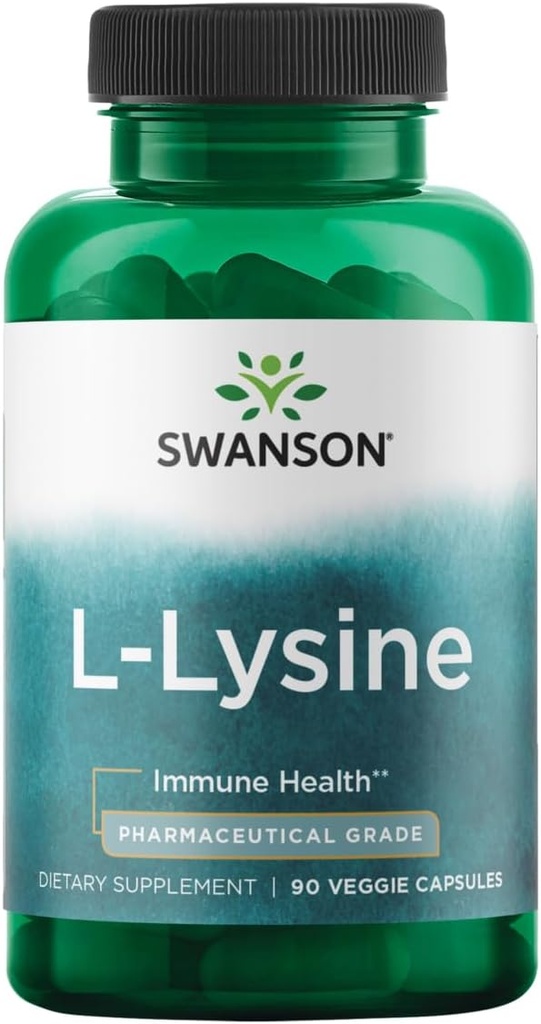 Swansonのアミノ酸のAjipure Lリジンの薬剤の等級500のミリグラム90のベジーのカプセル