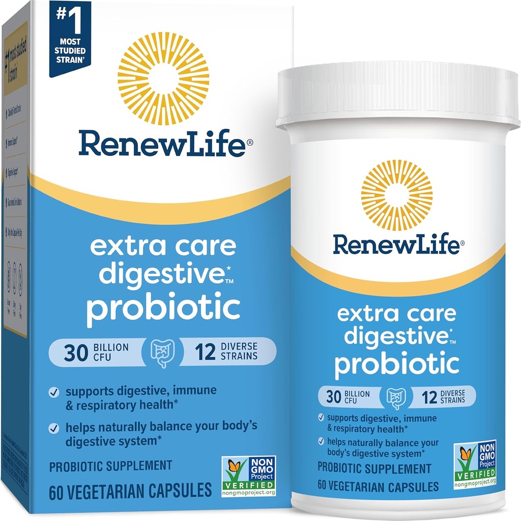 RenewLife Extra Care Ultimate FLORA Probiotic、60カプセル