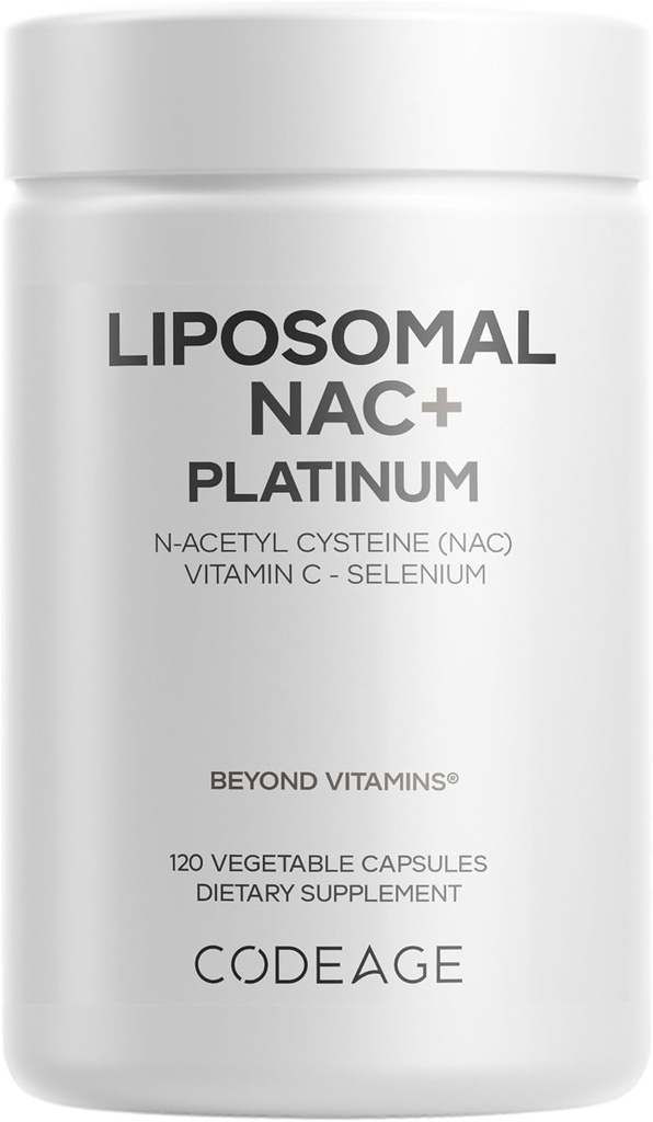 Codeage Liposomal NAC +プラチナ - N-Acetyl L-Cysteine、ビタミンC、アルファLipoic酸、Selenium - 2-Month供給 - Helix Liposomal配達 - Phospholipid - Non-GMO NAC栄養補助食品 - 120カプセル
