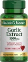 Nature's Bountyのニンニクのエキス、草の補足、サポート 循環機能、1000mgの100急速な解放のSoftgels