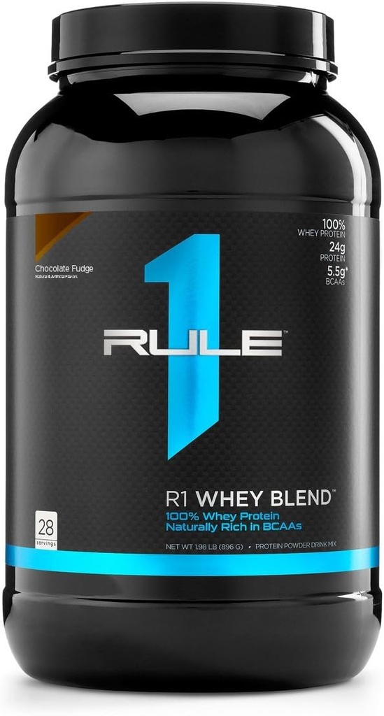 Rule 1 Proteins R1 Whey Blend, 28 サービング, チョコレートファッジ