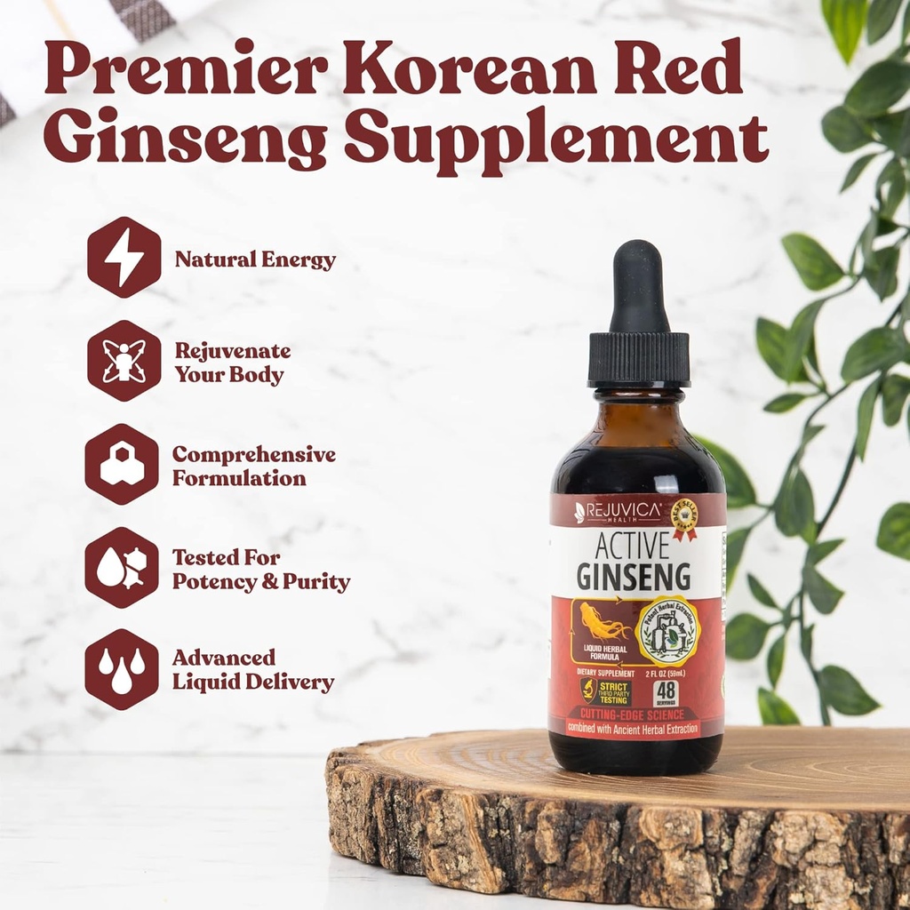 天然のGinsenosidesの活動的なGinsengの韓国の赤いPanaxのGinseng - 速い吸収の液体-サポート健康なエネルギー、活力、気分および多く