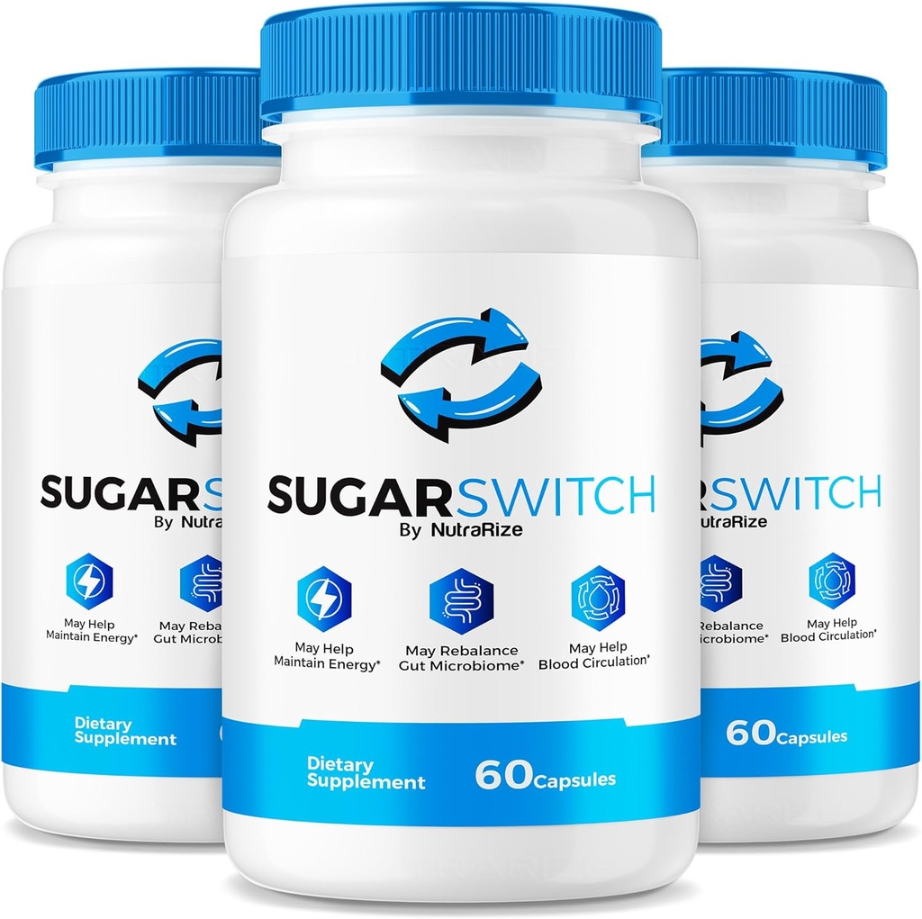 NutraRize (3パック) SugarSwitchカプセル、公式砂糖スイッチピル、健康的なレベル、砂糖スイッチ24サプリメント、砂糖スイッチペクチンレビュー(180カプセル)のための全自然血式