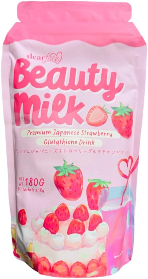 美のミルクの日本のコラーゲンのSTRAWBERRYの飲み物- 50,000mg加水分解されたコラーゲン、6.3 Ounce (1のパッケージ)