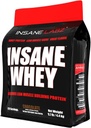Insane Labz Insane Whey、100%の筋肉建物の乳蛋白質、BCAAのアミノ酸のプロフィール、固まりの利益、食事の取り替え(チョコレート、120のサービング)