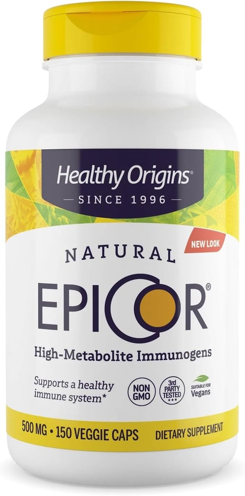 健康な起源 EpiCor 500 mg (免疫サポート、非GMO、グルテンフリー)、150 ベジギーカプセル