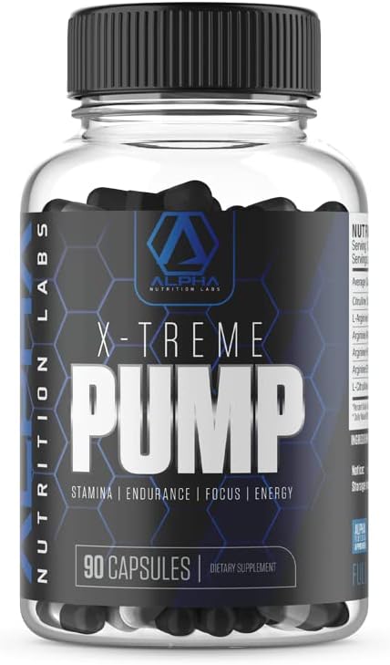 X-Treme Pump for Stamina, Endurance, Focus, Energy Dietary Supplement, 90 Capsules