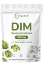DIMの活動的な補足、DIM 300mgの240のベジギー カプセル(8か月の供給)、1つの方式の2、エストロゲンのMetabolismのよりよい吸収のための黒いペッパーが付いている優れたDIMプラスのBroccoliのエキスの補足の2
