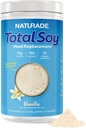 Naturadeトータル大豆プロテインパウダー - 13gプロテイン&サービングあたりの130カロリー - ゼロトランス脂肪 - 非GMO大豆 - 乳糖&グルテンフリー - バニラ(30サービング)