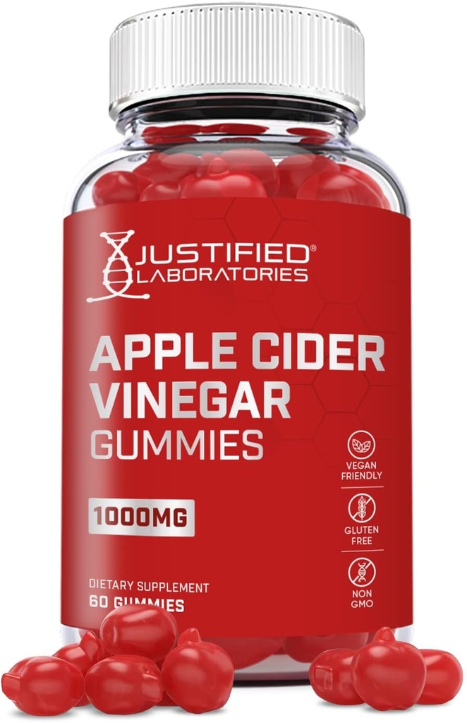 ジャスマライズド ラボラトリーズ Apple Cider Vinegar Gummies 1000MG ACV から作られた 母 と ザ· 母 と ザ· Pomegranate Juice Beet Root B12 60 Gummys