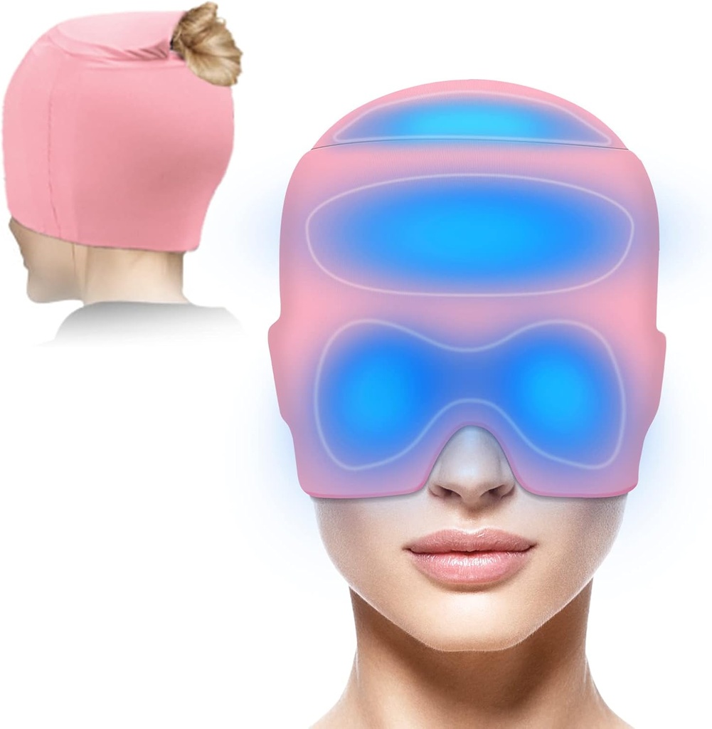 ゲルの上の適用範囲、頭痛の軽減の帽子が付いている片頭痛の救助の帽子は Migraine の張力の痛みの軽減、Migraine のアイス ヘッドの覆いのアイス ゲルのパックの熱い風邪療法の頭痛の救助の帽子を詰めます