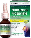 HealthA2Z® Fluticasone のプロピオン酸塩の鼻のスプレー | スプレーごとの 50 mcg | 24 時間アレルギーの救助 | 72 スプレー | 0.38 fl oz. (11.1mL) | 鼻のDecongestant | 非眠り | アレルギーの救助のスプレー