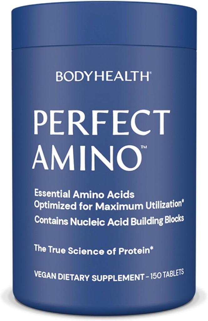 ボディPerfectHealthのPerfectAminoのタブレット(150のct)、BCAAs + Lysine、Phenylalanine、Threonine、Methionine、筋肉固まりの生産、回復及び強さのための補足のための必須のアミノ酸