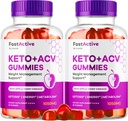 (2パック)速い活動的なKeto ACVのグミー、速い活動的なKetoのグミー1050MG、FastActive Appleのサイダーのグミー、速い活動的なKetoのガミーの高度の方式、FastActive Keto ACVのグミー、2か月のための120のグミー