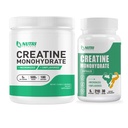 クレアチンの Monohydrate の粉 500 グラム及びクレアチンのカプセル、建物筋肉のための純粋な Micronized のクレアチンの補足、前及びポストのワークアウトのクレアチンの粉、非 GMO、Unflavored
