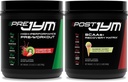 JYM Supplement Science PRE JYM 30 Servings - Strawberry Kiwi & - Post-Workout with BCAA's, Glutamine, Creatine HCL, Beta-Alanine, and More Rainbow Sherbert Flavor, 30 Servings, 21.2 oz.