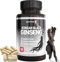 GeumHeuk韓国の黒のPanaxのGinsengのカプセル1000mg - 90のビーガンは非GMO、高いGinsenosides、高い吸収率、高めます免除、精神的性能、スタミナ及びエネルギー、人及び女性をカプセルに入れます