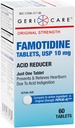 GeriCareの規則的な強さのFamotidine 10mgのタブレット、酸の減力剤、Heartburn、酸の還流および酸の摂取のための救助、60の計算(パッケージ1)