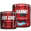 iSatori Bio-GROプロテイン合成増幅器 - Unflavored(60のサービング)&iSatori Amino-GRO BCAAパウダー - Blue Razz Snow Cone(30のサービング)