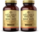 Solgar ビタミン C 1000 mg と Rose HIPS - 100 錠, 2 のパック - 酸化防止剤 & 免疫サポート - Non-GMO, 完全菜食主義者の, グルテンフリー, 酪農場無料, Kosher - 200 総サービング