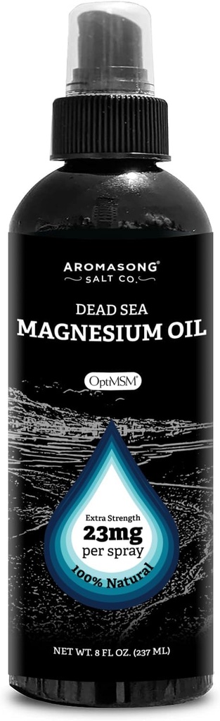 Aromasongの余分強さの超純粋なマグネシウムのスプレー+ OptiMSM (各スプレーの23mgマグネシウム) 8つのOzは、足の不快感のために使用し、カルムの睡眠を促進するために知られて...