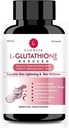 ビタミンCおよびブドウの種、1000のmg - GLOWSIKによる60カプセルが付いている皮のためのAstha L-Glutathion