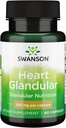 Swanson の未加工中心 Glandular 250 ミリグラム 60 のカプセル