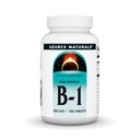 源のNaturalsのビタミンB-1 Thiamin 500mgの高い効力、100%の純粋- 100のタブレット