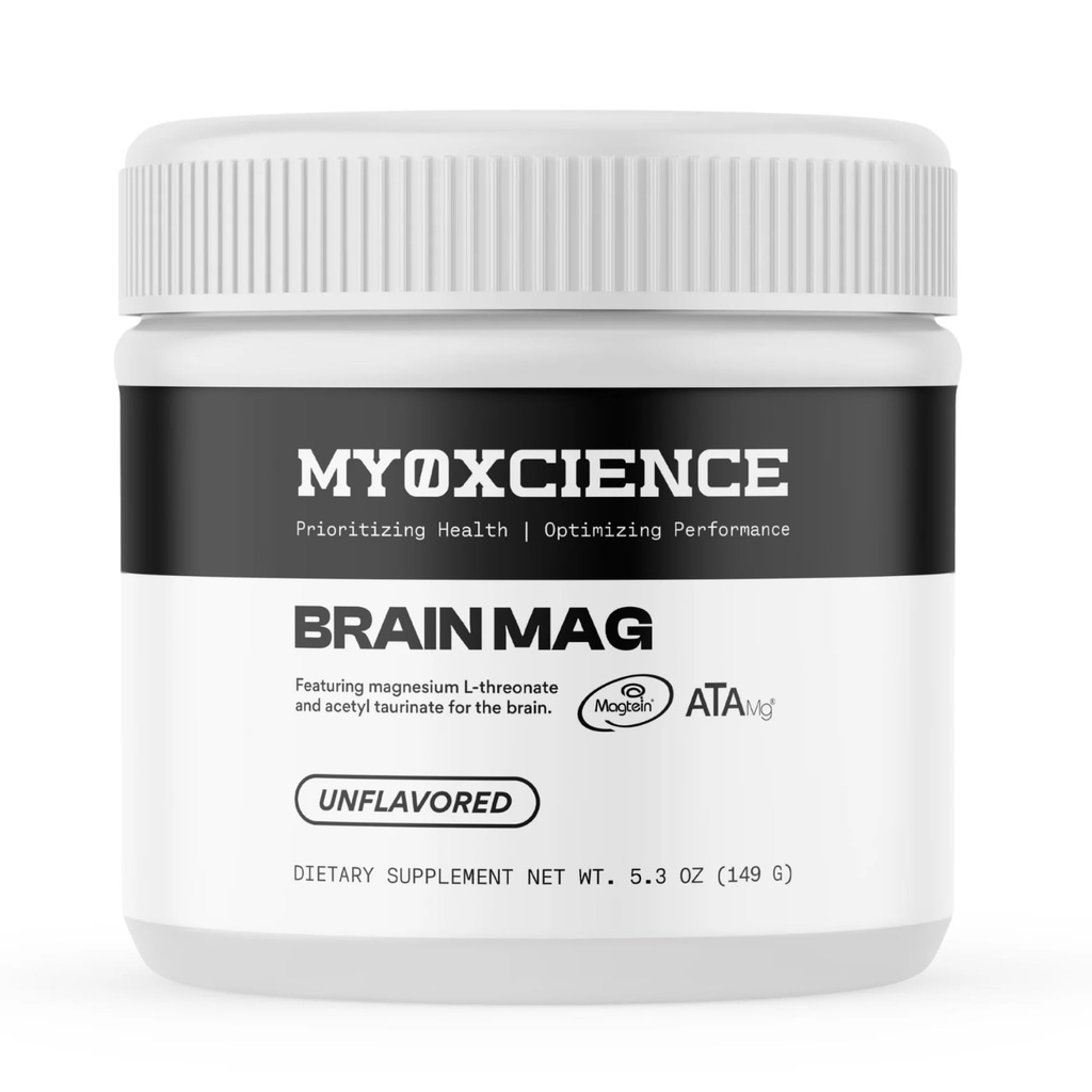 MYOXCIENCEブレインマグ | マグネシウムL-Threonateマグテイン&マグネシウムグリセリンパウダー(非配合)(60食)