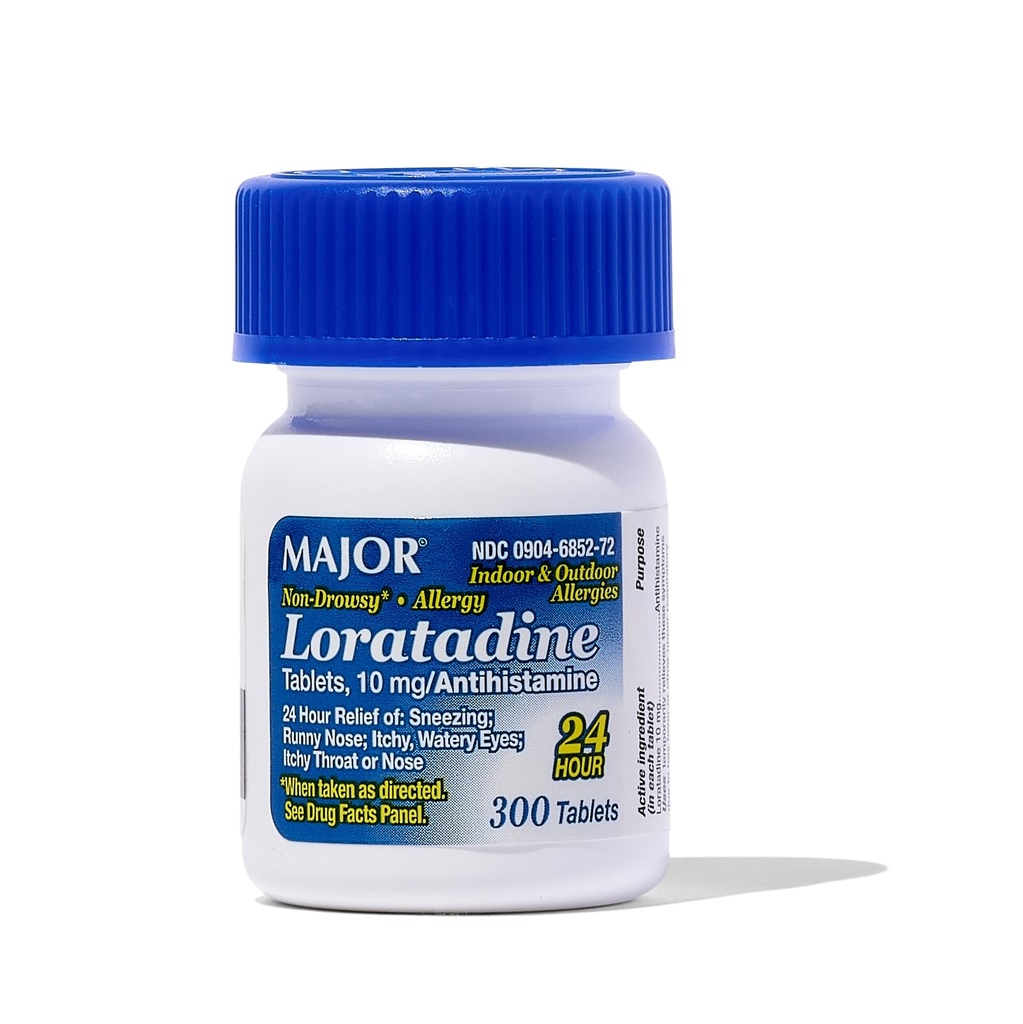 主要なアレルギーLoratadine 10のmgのタブレット-大人および子供の年齢のための非眠気のアレルギーの薬6+ - 24時間アレルギーの救助を促進して下さい-毎日のアレルギーのタブレット-Antihistamine - 300 タブレット