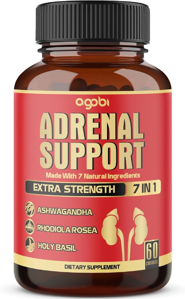 以前bi 7in1 Adrenalサポートサプリメント - 濃縮アシュワガンダ、Panax Ginseng、Rhodiola Rosea&more - 60カプセル2ヶ月ボディバランス