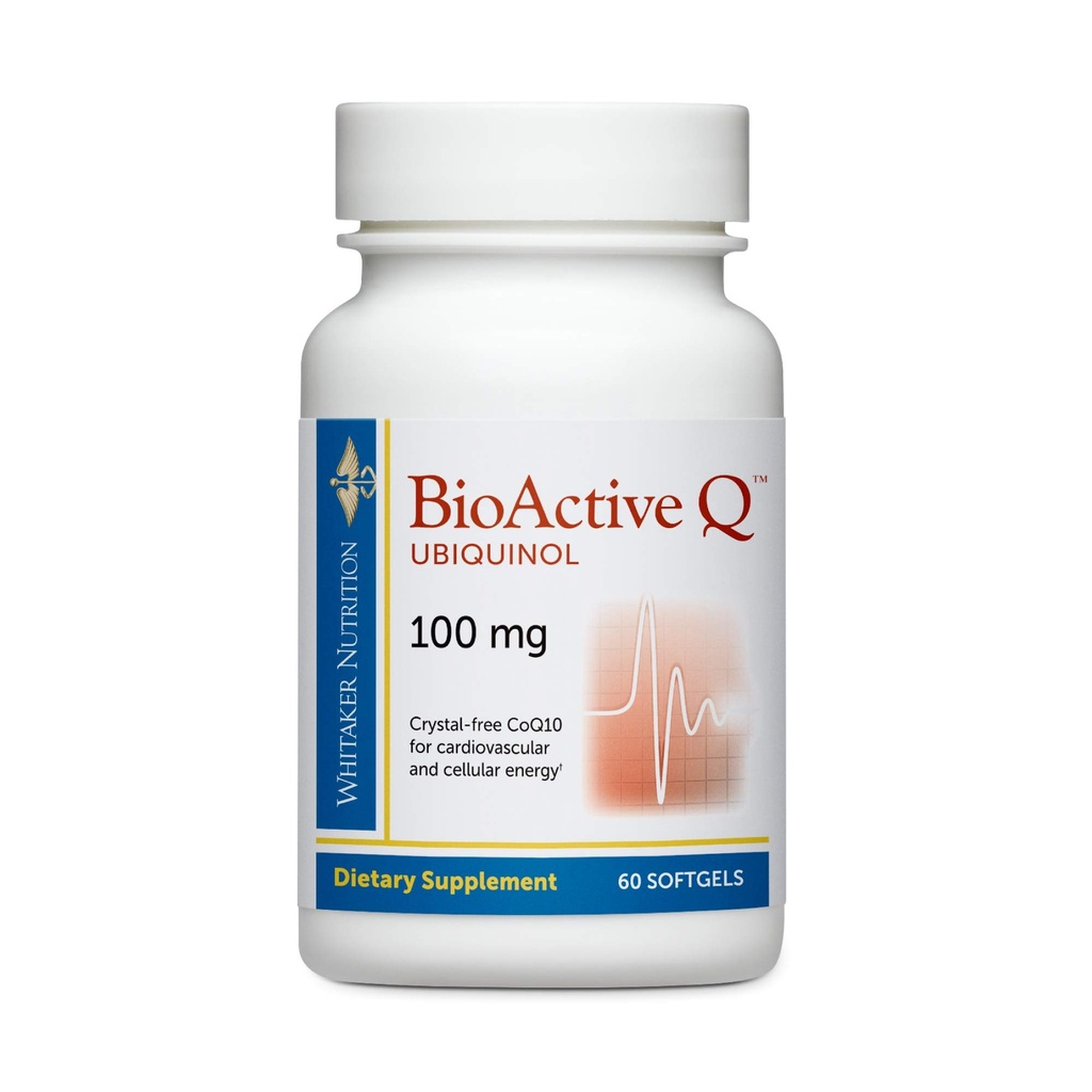 WhitakerのBioactive Q Ubiquinol 100のmgは臨床的に検証された、非常にBioavailable CoQ10 (60の日の供給)渡します