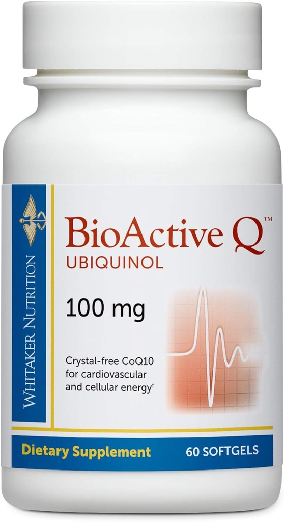 WhitakerのBioactive Q Ubiquinol 100のmgは臨床的に検証された、非常にBioavailable CoQ10 (60の日の供給)渡します