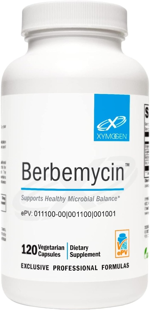 XYMOGEN Berbemycin - Oregon Grape Root、Grapefruit Seed + Uva Ursi ExtractのBerberineサプリメント - GI Tract、Gut Health(120カプセル)の微生物バランスをサポート